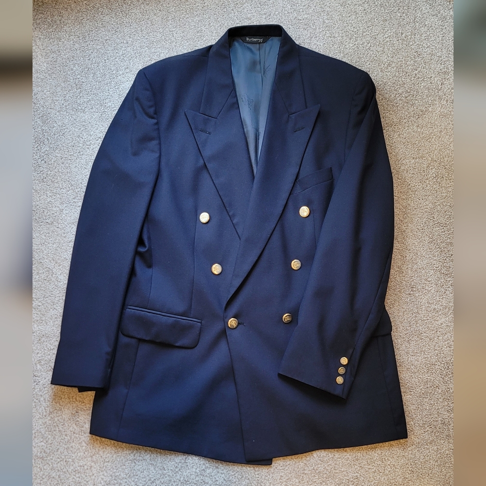 Burberry Navy Super 100s blazer